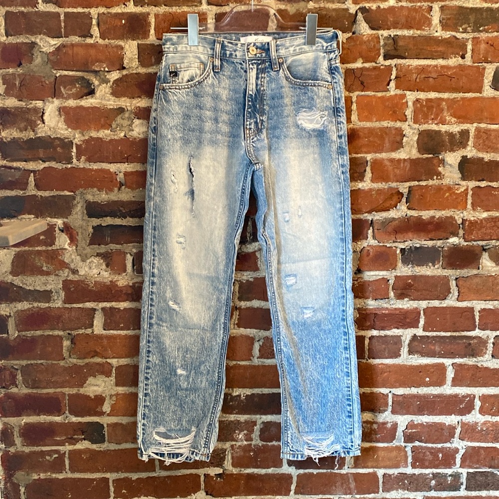 KanCan Straight Legged Ripped Jeans